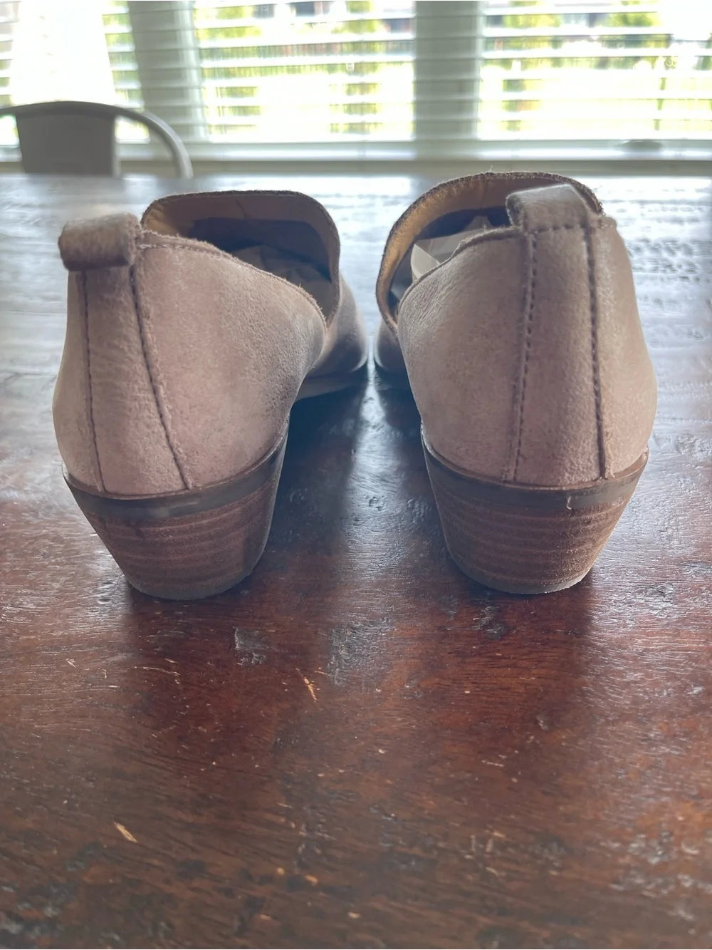 Lucky Brand Women's Light Taupe Suede Slip-On Loafers